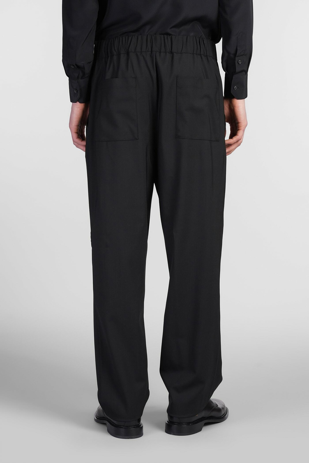 Laneus Pants In Black Wool