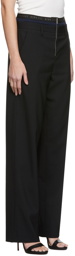Dion Lee SSENSE EXCLUSIVE Black Layered Trousers