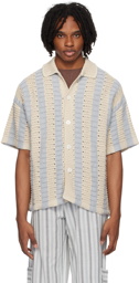 Orlebar Brown Blue & Beige Thomas Shirt