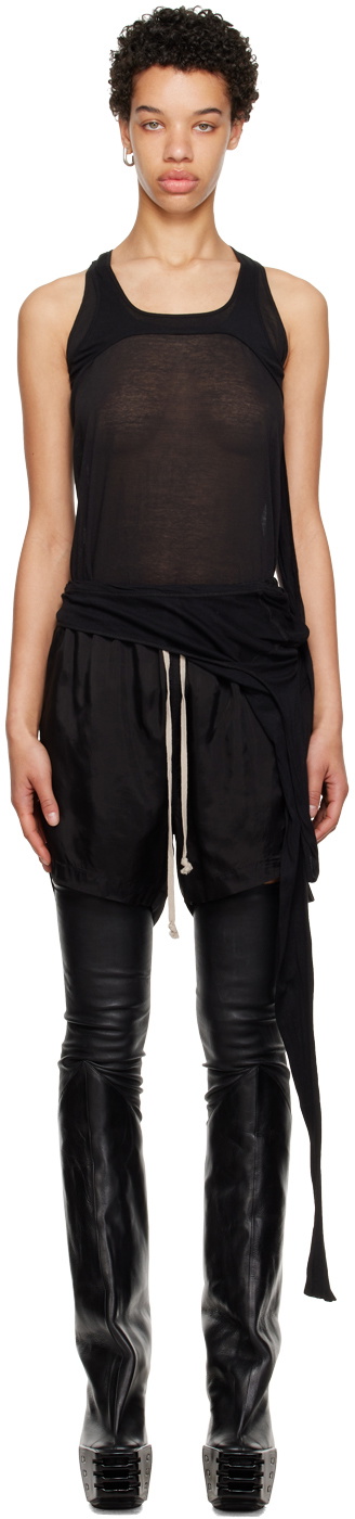 Rick Owens Black Banana Skeletank Tank Top Rick Owens