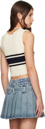 AMBUSH Off-White Destroyed Rib Round Neck Vest