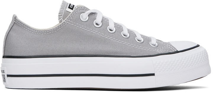 Photo: Converse Gray Chuck Taylor All Star Low Top Sneakers