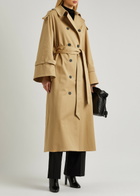 BY Malene Birger Alanis Stretch-cotton Trench Coat Beige
