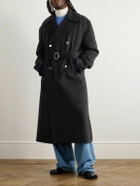Jil Sander - Double-Breasted Belted Double-Faced Cashmere Coat - Black