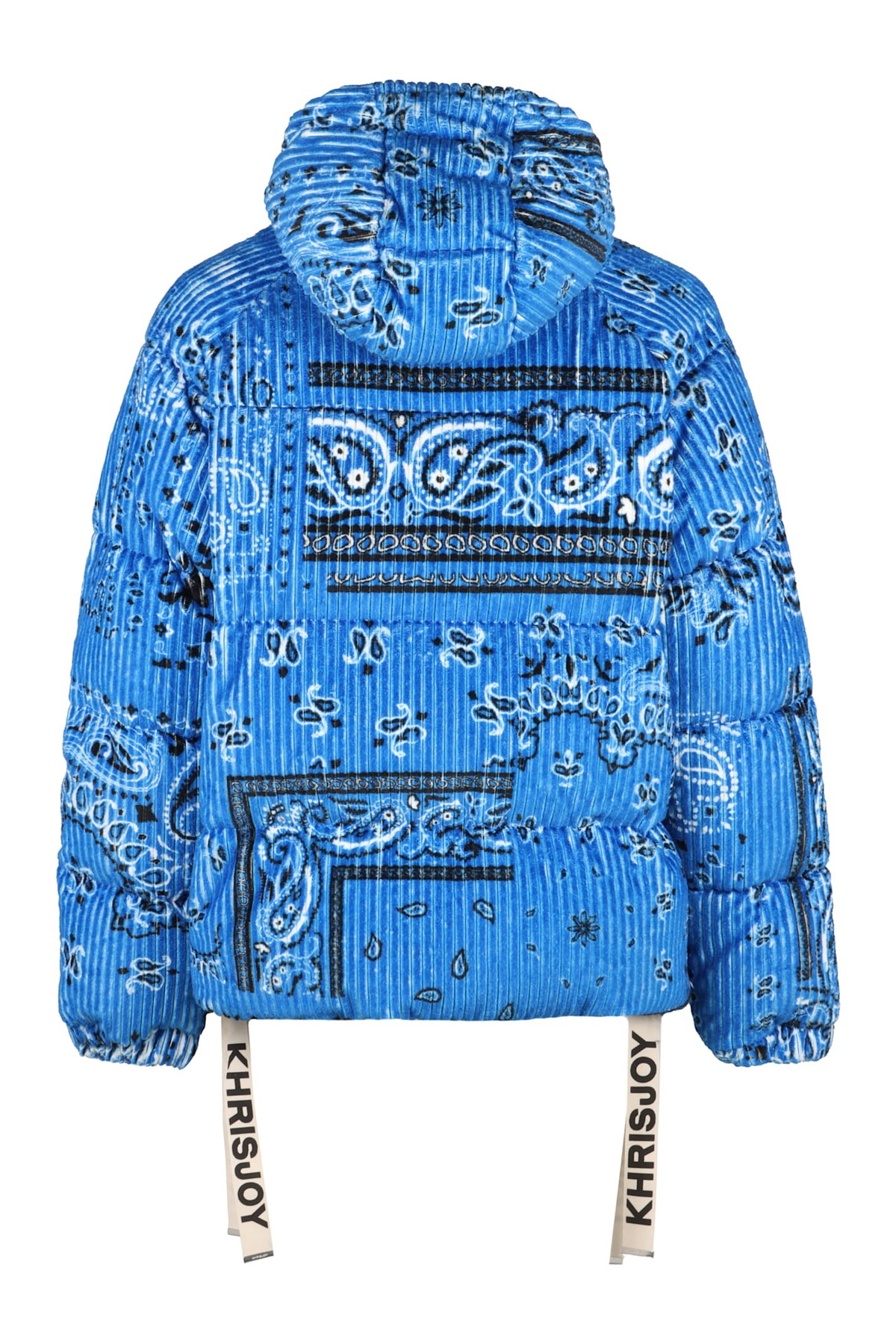 Khrisjoy Puff Bandana Corduroy Hooded Down Jacket
