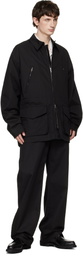 Rier Black Cotton Trousers