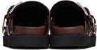 Toga Pulla SSENSE Exclusive Brown Buckle Mule Loafers