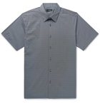 Theory - Irving Printed Stretch-Cotton Shirt - Blue