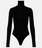 Agolde Wilma jersey turtleneck bodysuit