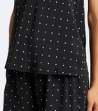 Asceno Matera polka-dot silk camisole