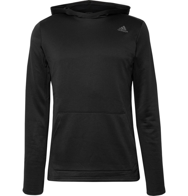 Photo: Adidas Sport - Own the Run Loopback-Climalite Hoodie - Black