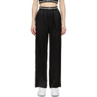 alexanderwang.t Black Logo Elastic Pull On Lounge Pants