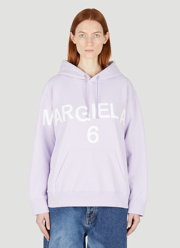 Photo: Logo Hooded Sweatshirt in Purple