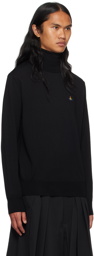 Vivienne Westwood Black Embroidered Turtleneck