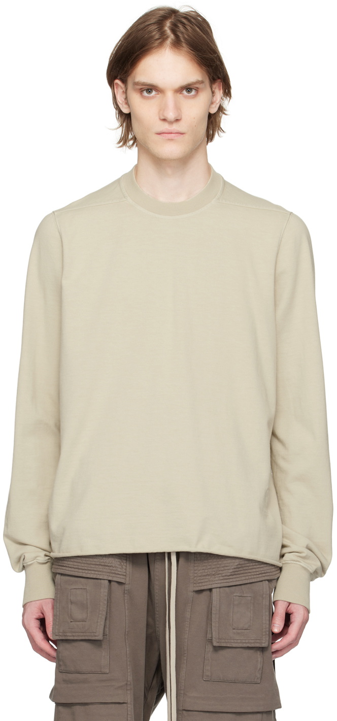 Rick Owens Drkshdw Off-White Crewneck Sweatshirt Rick Owens Drkshdw