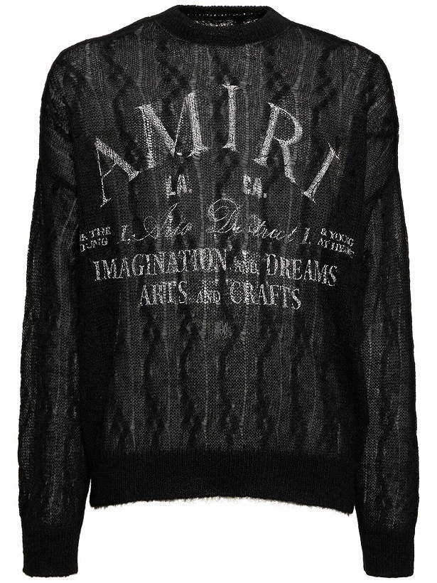 Photo: AMIRI - Arts District Wool Blend Crew Sweater