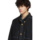 Doublet Black Wool Cut-Off Jacket