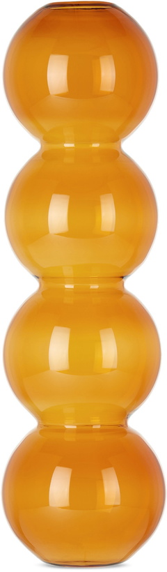 Photo: Valeria Vasi Orange Bubbles Ambar Vase
