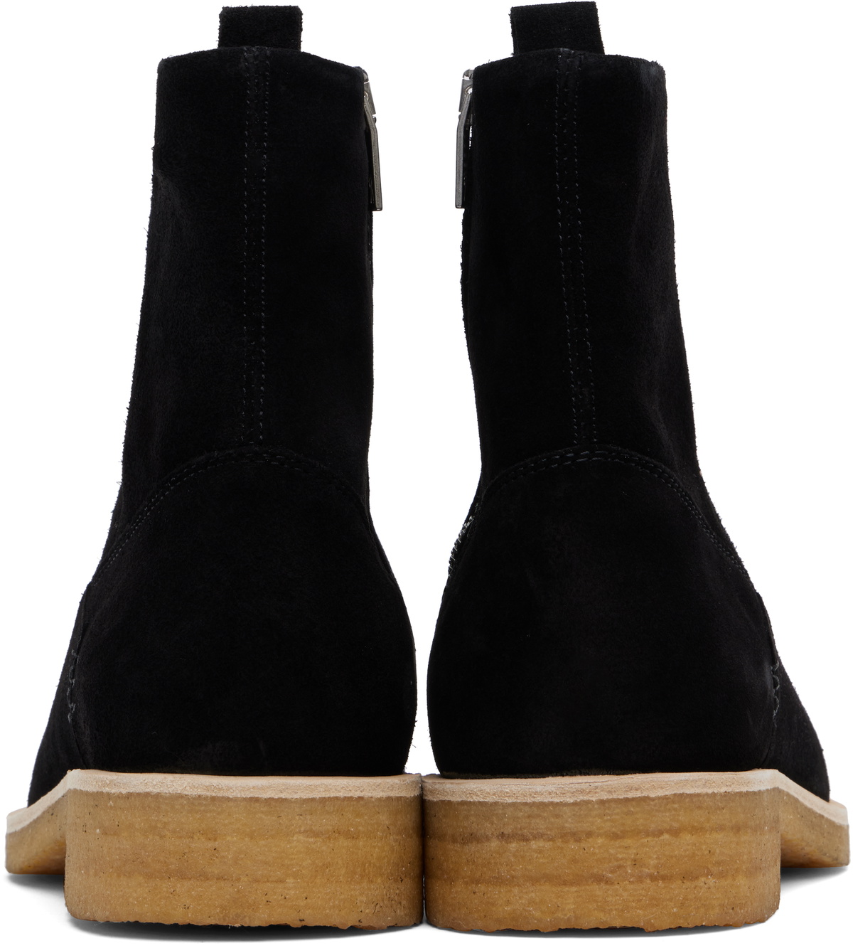 Represent Black Crepe Chelsea Boots