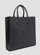 Dolce & Gabbana - Logo Embossed Tote Bag in Black