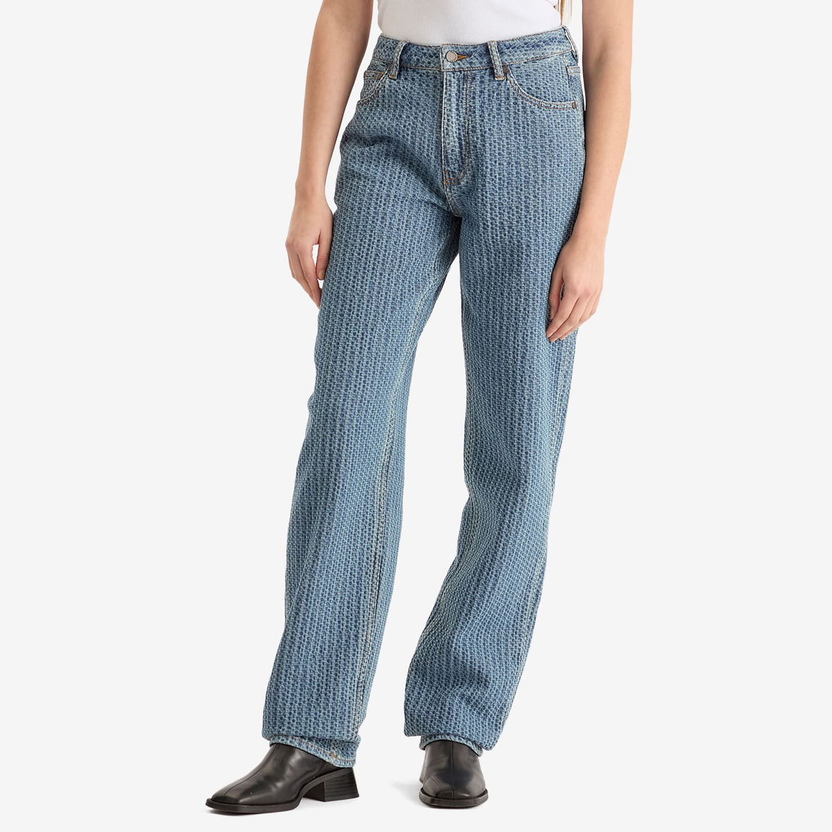 Daily Paper Women's Tapered Relaxed Jeans in Light Blue