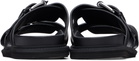 Moschino Black Calfskin Sandals