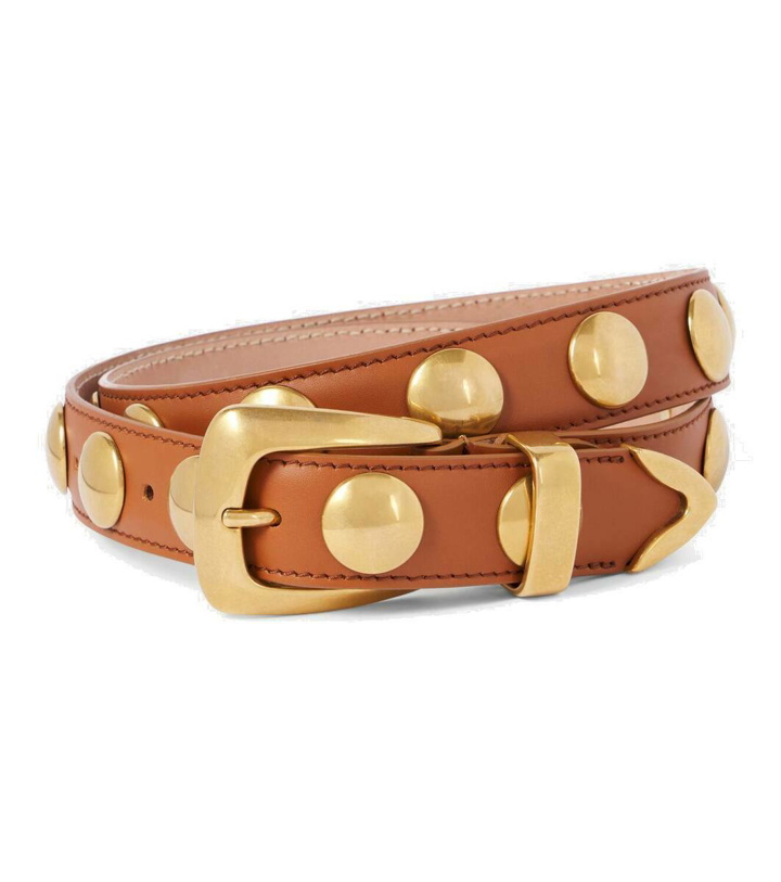 Photo: Khaite Benny studded leather belt