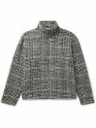 Our Legacy - Houndstooth Brushed-Knit Jacket - Gray