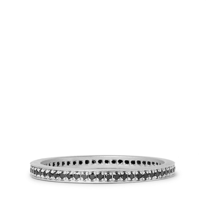 Photo: Miansai - Eclipse Sterling Silver Black Diamond Ring - Silver