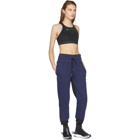 adidas by Stella McCartney Navy and Black Essentials Zip Sweatpants