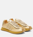 Dolce&Gabbana DG Cushion metallic leather sneakers