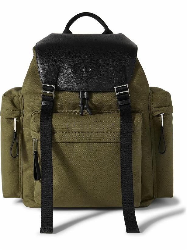 Photo: Mulberry - Skye Cotton-Canvas and Full-Grain Leather Backpack
