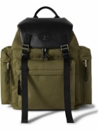 Mulberry - Skye Cotton-Canvas and Full-Grain Leather Backpack
