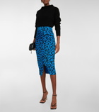 Diane von Furstenberg - Garcel leopard-print midi skirt