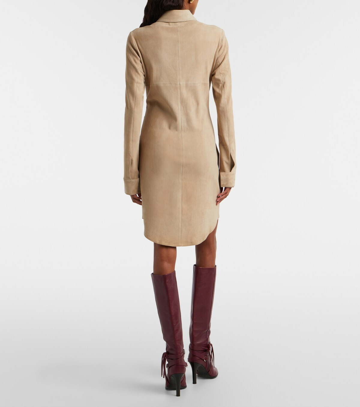 Stouls Geraldine suede shirt dress