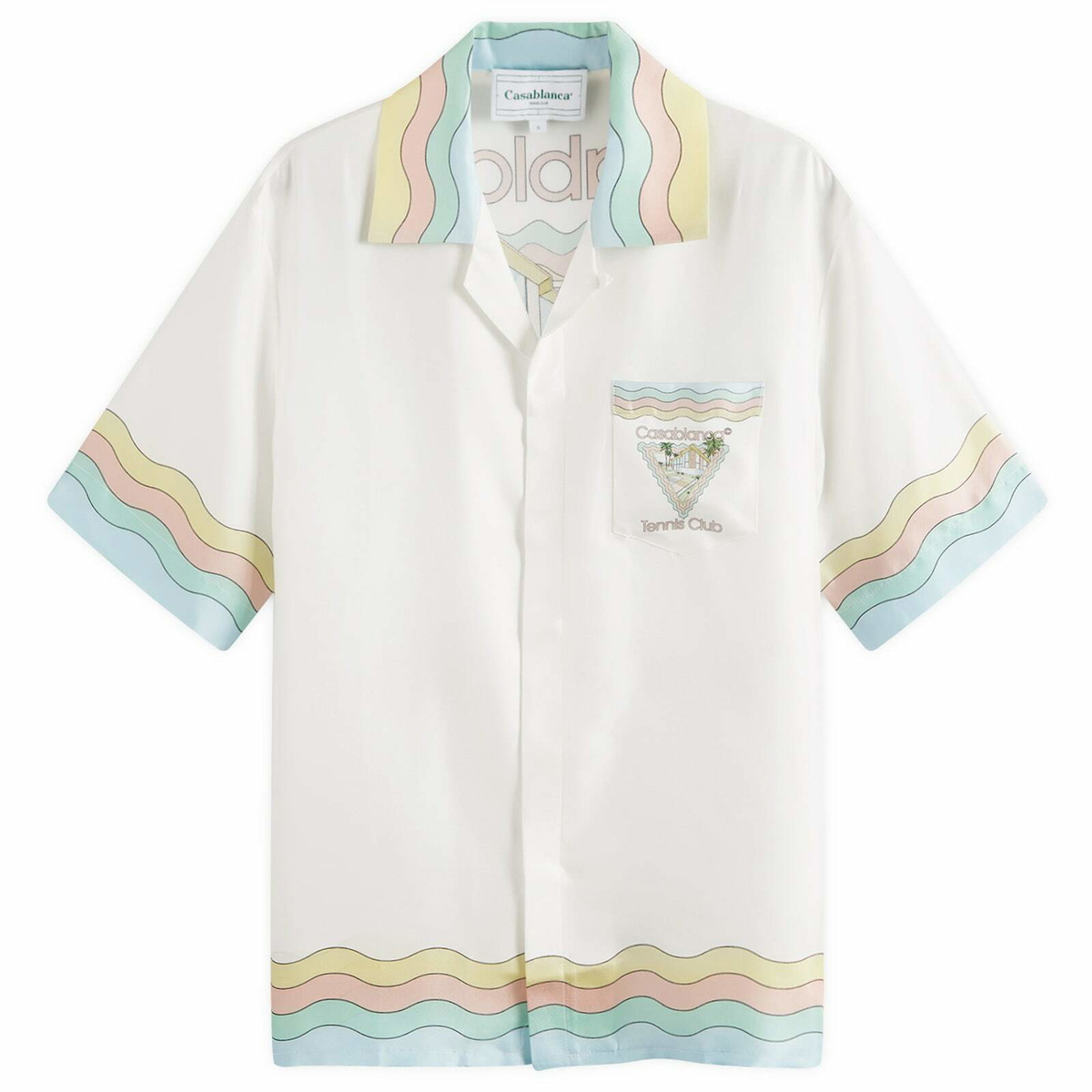 トップス CASABLANCA CUBAN COLLAR SLEEVE SHIRT Casablanca Cuban Collar Long Sleeve Shirt Multi Longsleeves