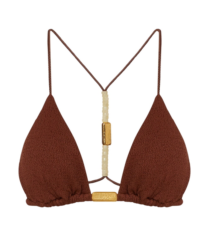 Photo: ViX Paula Hermanny Harper beaded triangle bikini top