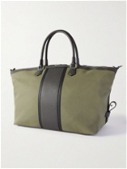 Serapian - Leather-Trimmed Canvas Weekend Bag