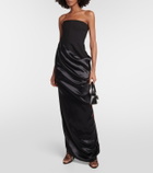 Ferragamo Draped bodycon maxi dress