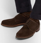 Grenson - Wade Suede Derby Shoes - Dark brown