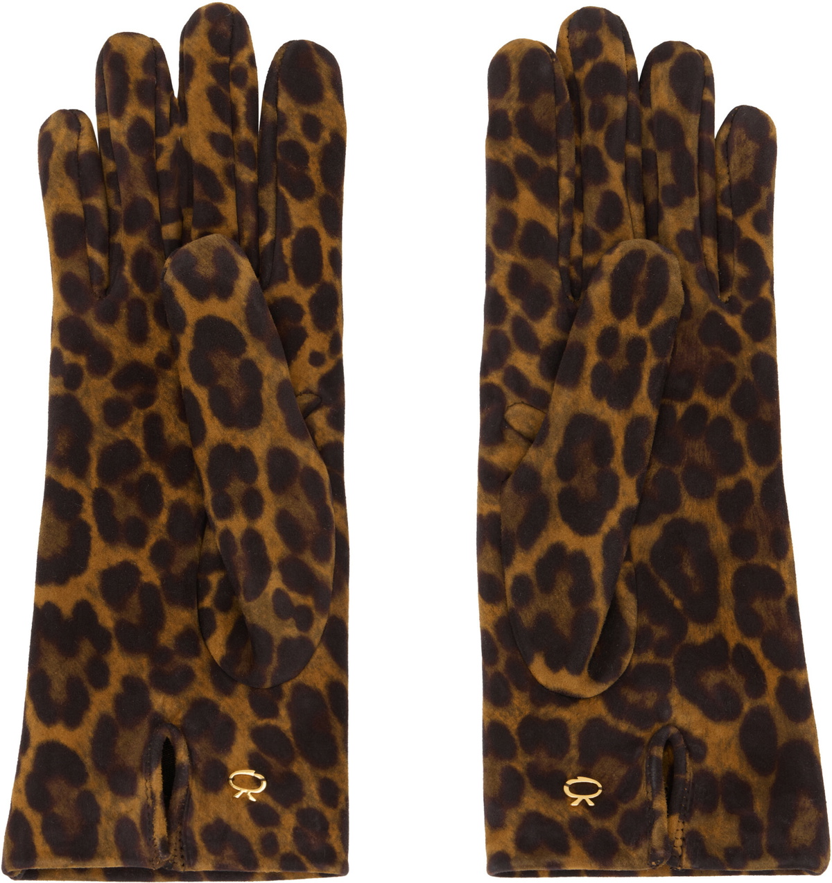 Gianvito Rossi Brown Suede Gloves