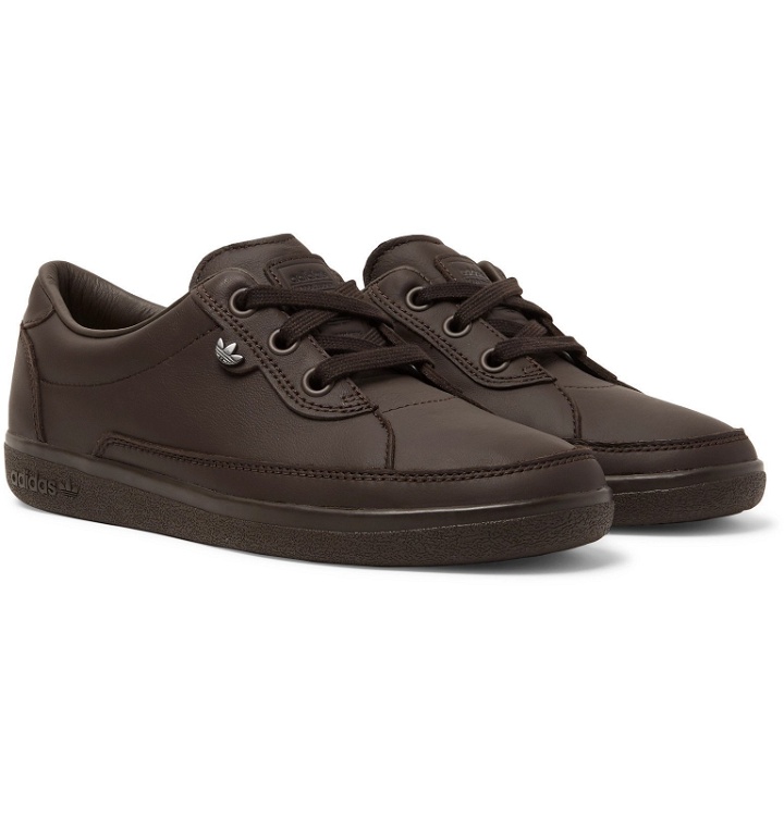 Photo: adidas Consortium - Hoddlesden SPZL Leather Sneakers - Brown