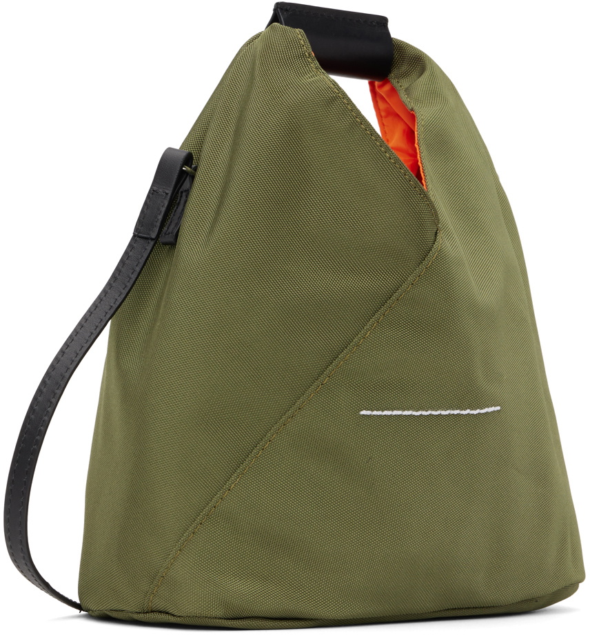 MM6 Maison Margiela Khaki Triangle Bag MM6 Maison Margiela