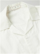 SMR Days - Camp-Collar Embroidered Cotton-Voile Shirt - Neutrals