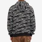 Fucking Awesome Men's AOP Stamp Zipped Hoodie in Black/White