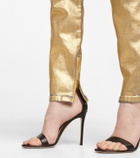Tom Ford Metallic mid-rise slim jeans