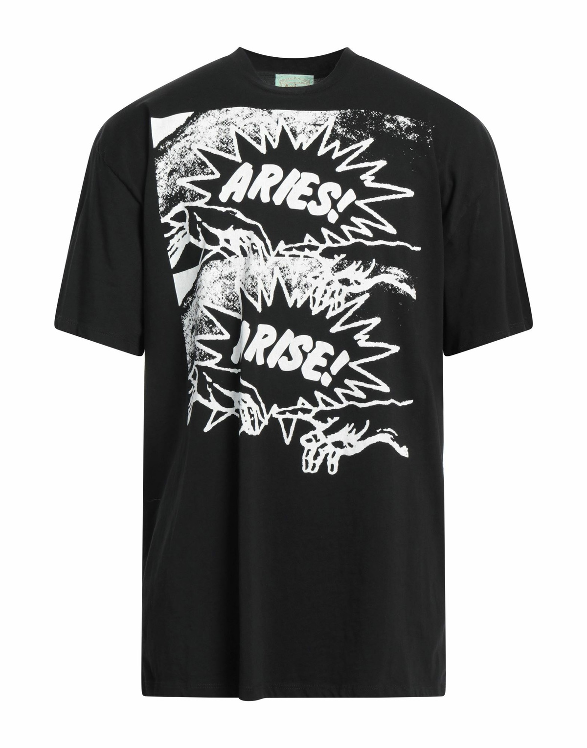 Aries Mens T-shirt in Black