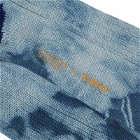 YMC Men's Tie Dye Socks in Blue