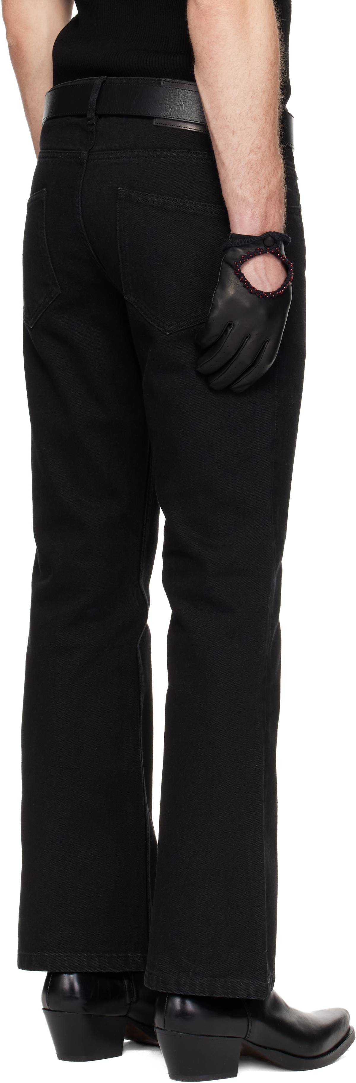 Ernest W. Baker Black Flare Jeans
