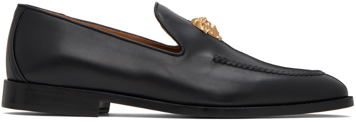 Photo: Versace Black Medusa Loafers